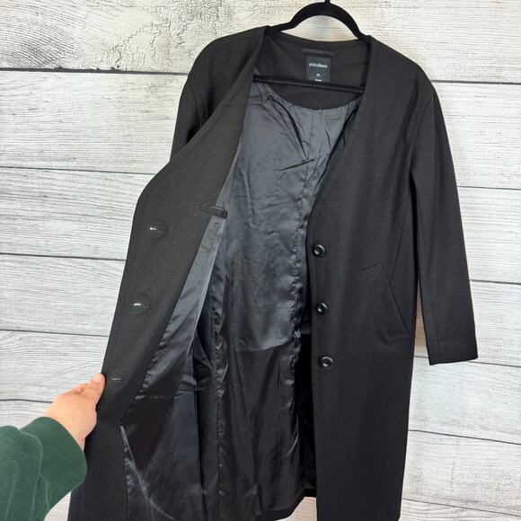 Privé Alliance Women's Black Wool Blend Longline Coat Size XS - Picture 9 of 11